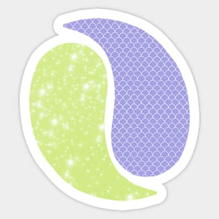 Textured Paisleys Sticker